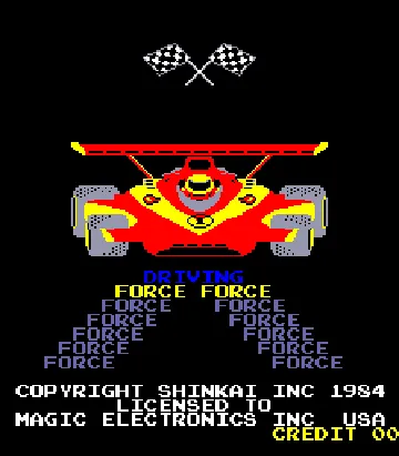 Driving Force (Galaxian conversion) screen shot title